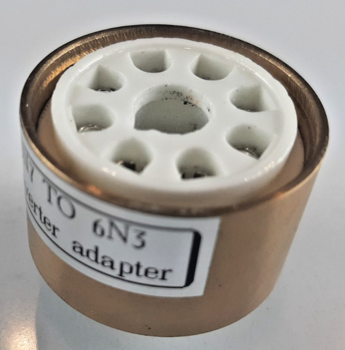 6SN7 6SL7 to 6N3 Tube Adapter Converter 6.3V US Seller 6SN7 on top in place 6N3