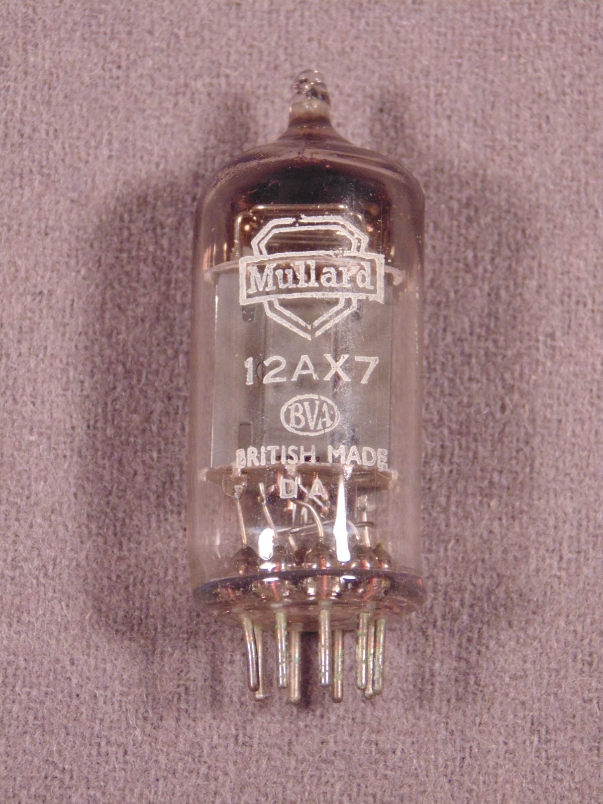 1 12AX7 MULLARD Long Plate HiFi Amp Vacuum Tube Code I*** L4 Strong & Balanced