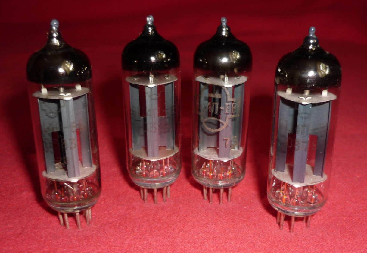 4pcs. 6C4P-EV / 6Ц4П-ЕВ ~ 6Z4 China Full-Wave Vacuum Rectifier MILITARY