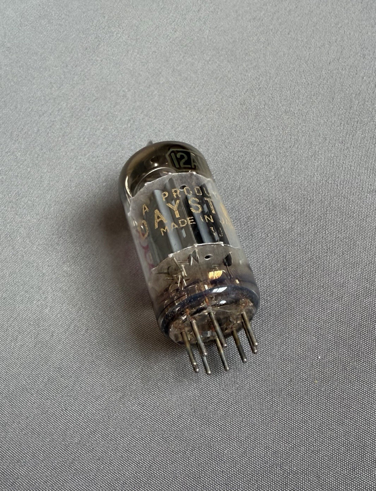 12AU7 triode tube 1950s long plates DAYSTROM made in Japan probably Matsushita
