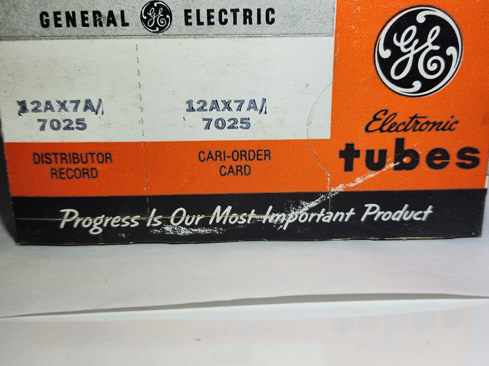 General Electric 12AX7 Vacuum Tube Ex. Made in Usa
