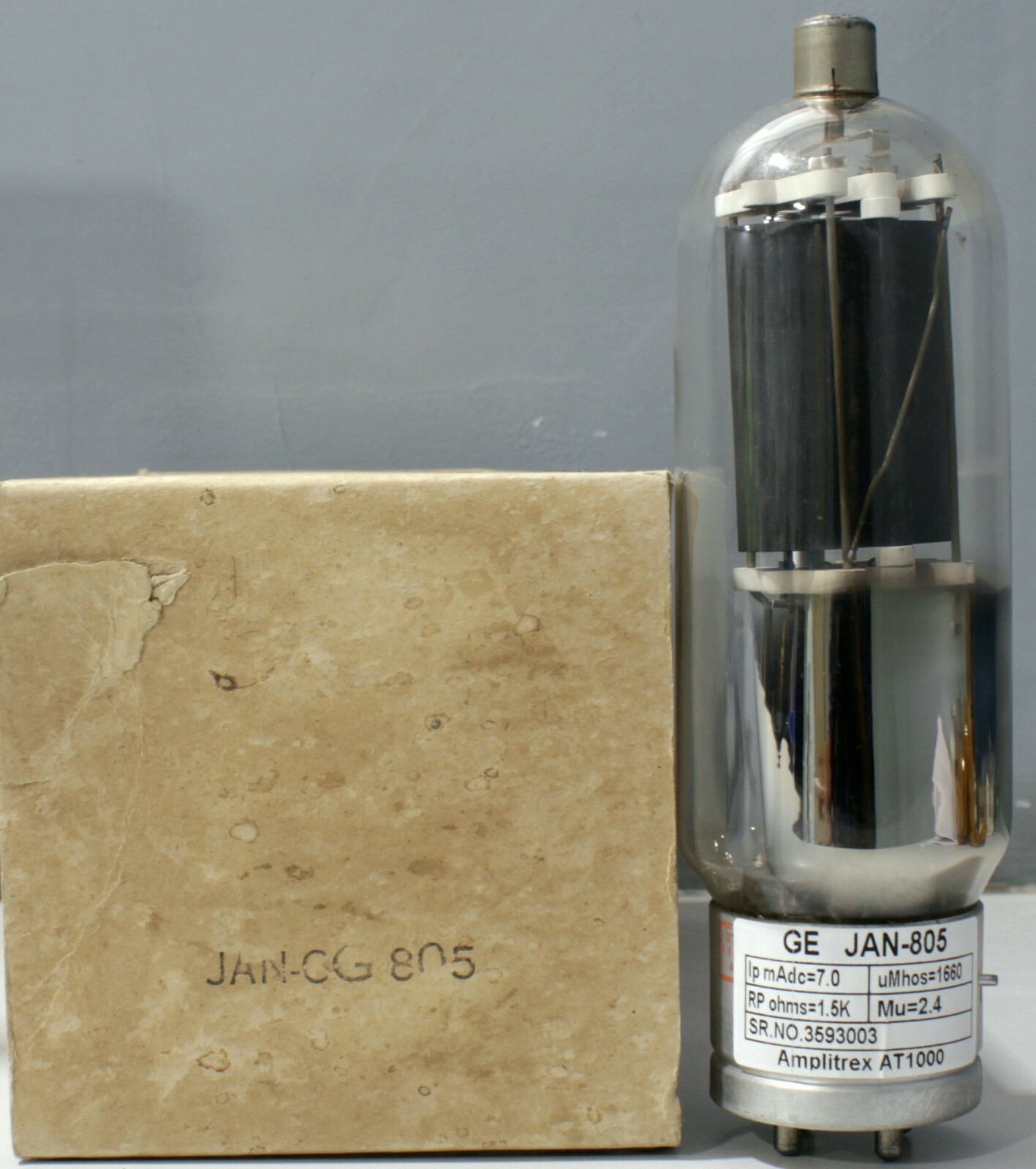 805 VT-143 General Electric JAN-CG- NOS Made in U.S.A AmplitrexTested