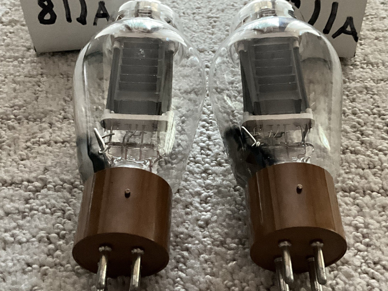 Two Cetron 811A Transmitting Vacuum Tubes Ham Radio RF Amplifier Untested