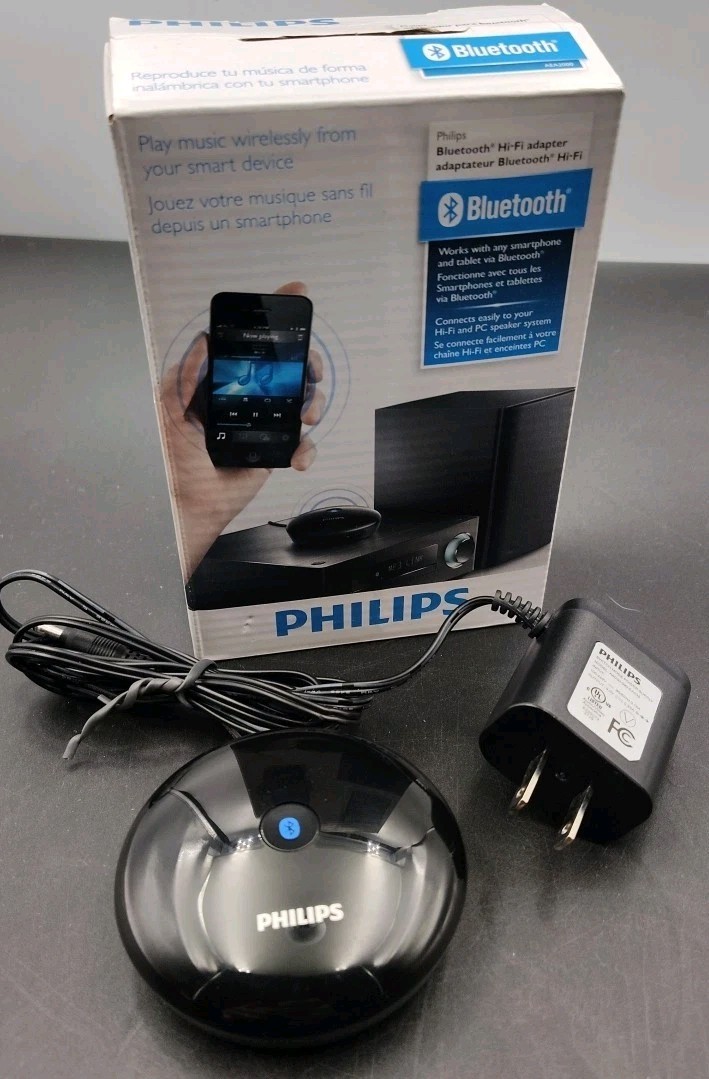 Philips AEA2000/37 Bluetooth Hi-Fi Adapter – Open Box – Wireless Audio Receiver