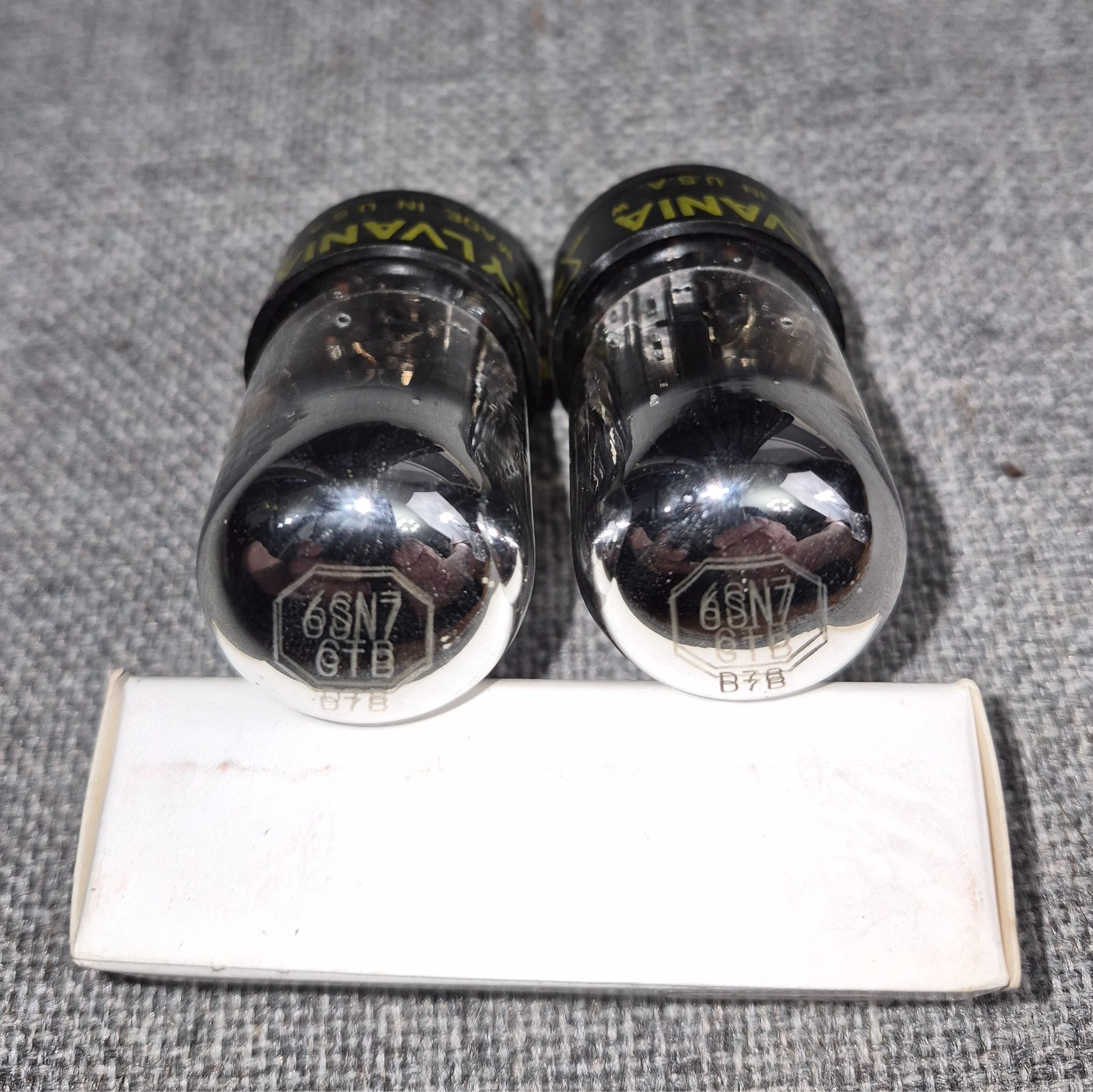Sylvania 6SN7 GTB Pair