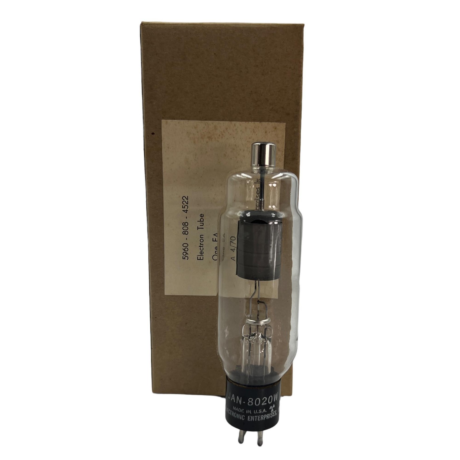 8020W – JAN-8020W – 8020 Electron Tube NIB 5960-00-808-4522