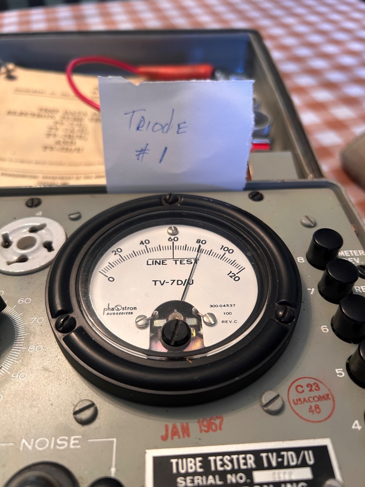 VINTAGE TUNG-SOL 6SN7GTB VACUUM TUBE USA TESTED EXCELLENT STRONG HI-FI