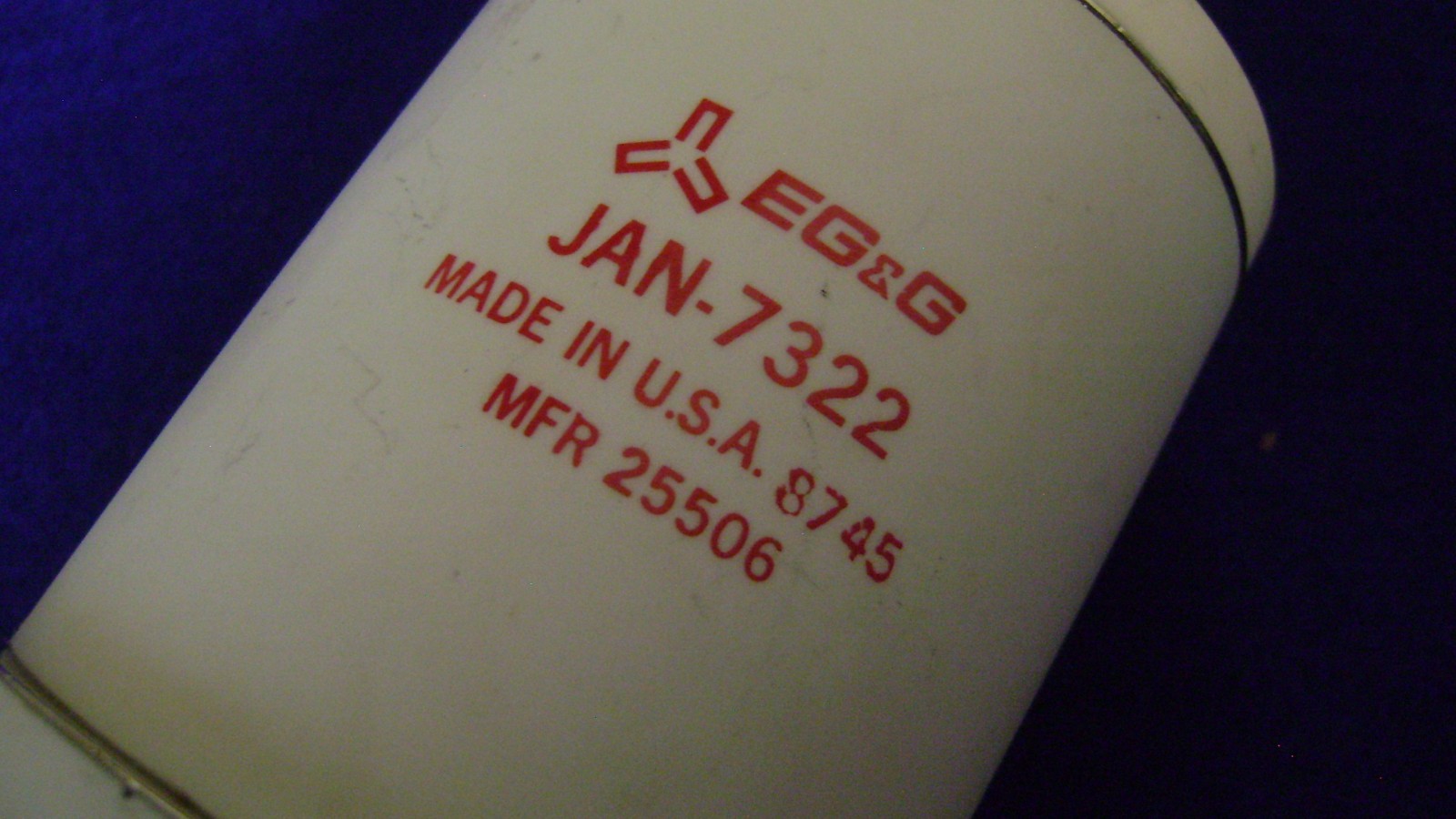 EG&G JAN 7322 1802 Hydrogen Thyratron Tube BIN $195 With FREE SHIPPING