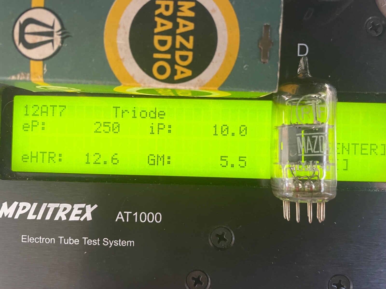 ULTRA RARE SEALED MAZDA ECC801S tube 12AT7WA 110% 112% AMPLITREX