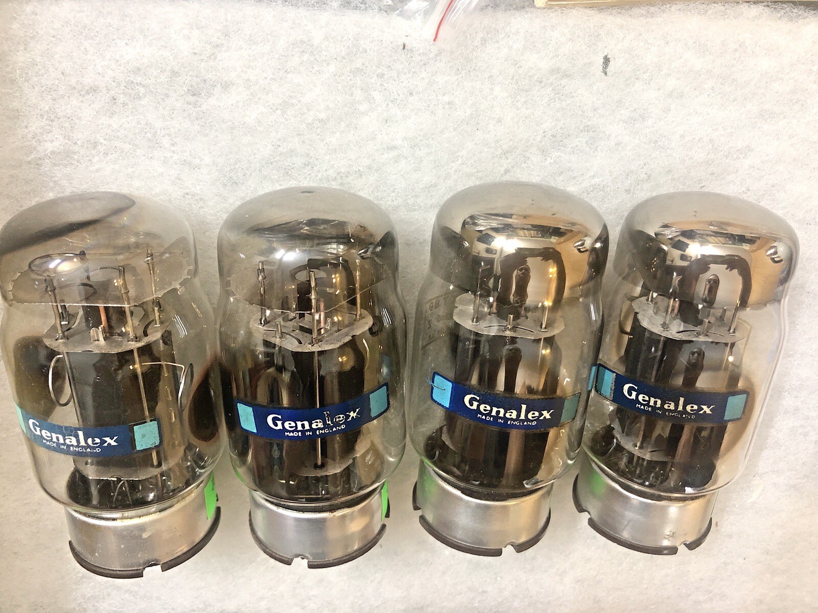 Genalex KT88 6550 Black Plates Triple O Getter Tested Excellent Matched Quad