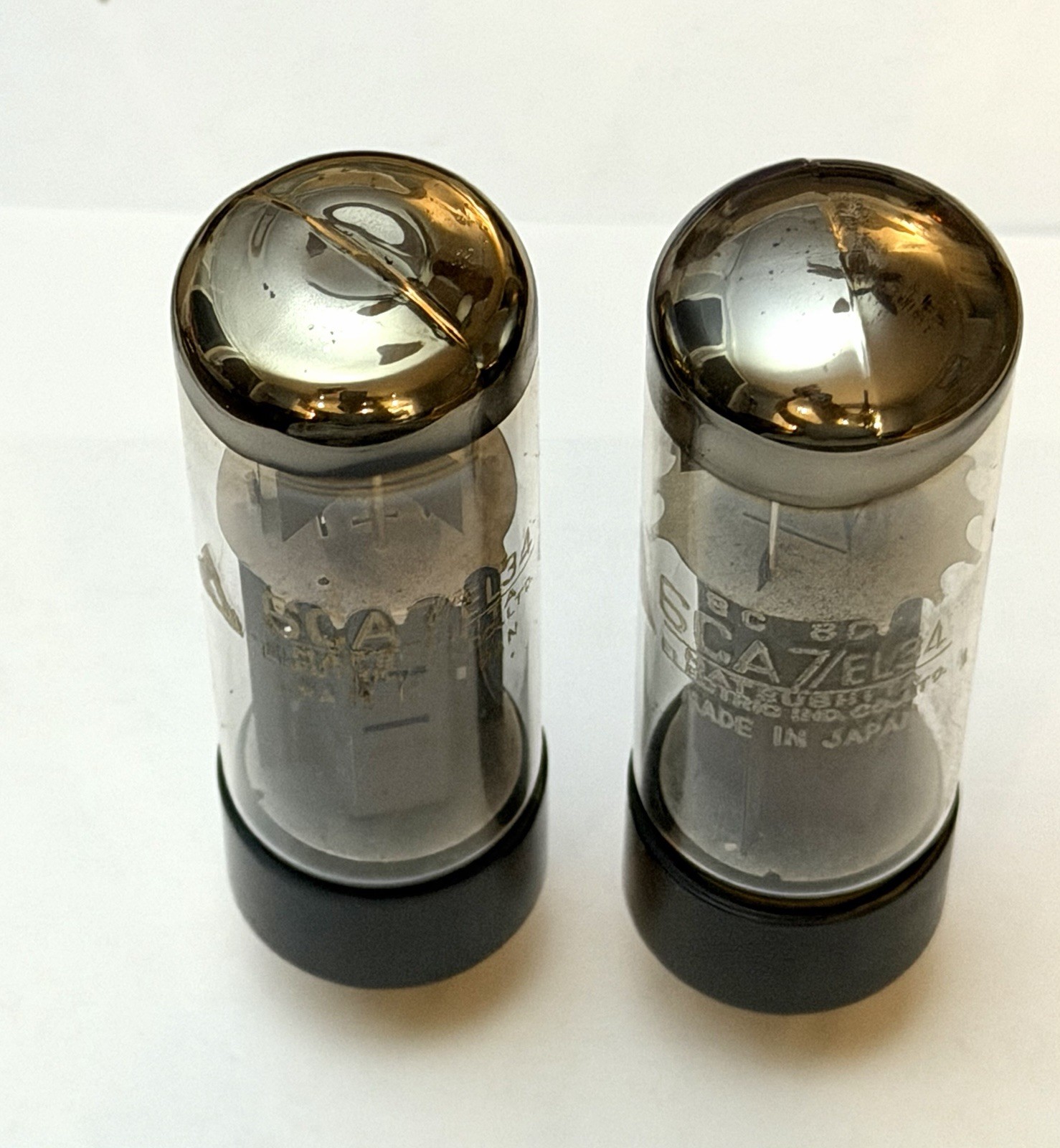 PAIR Matsushita EL34 6CA7 Tubes Tested For GM, Plate Current & Emissions