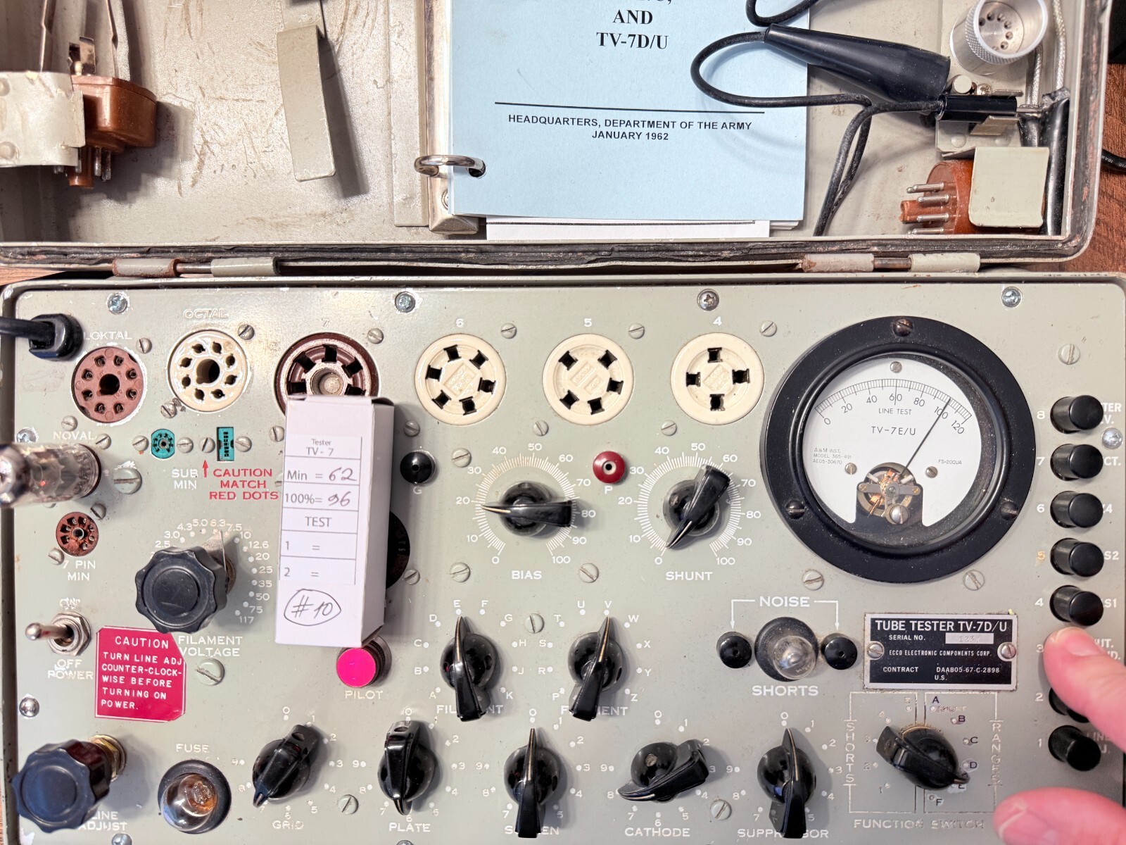 Siemens PCC88 7DJ8 Code DJ6 #3L Tested Like NOS Tube