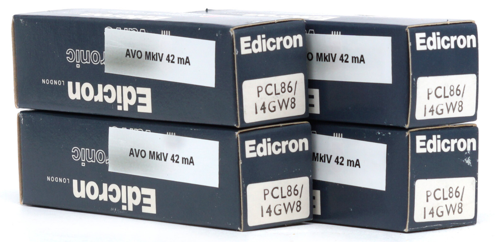 MATCHED QUAD PCL86/14GW8 EDICRON NOS BRITISH Tube Valve Lampe Valvola 진공관 电子管