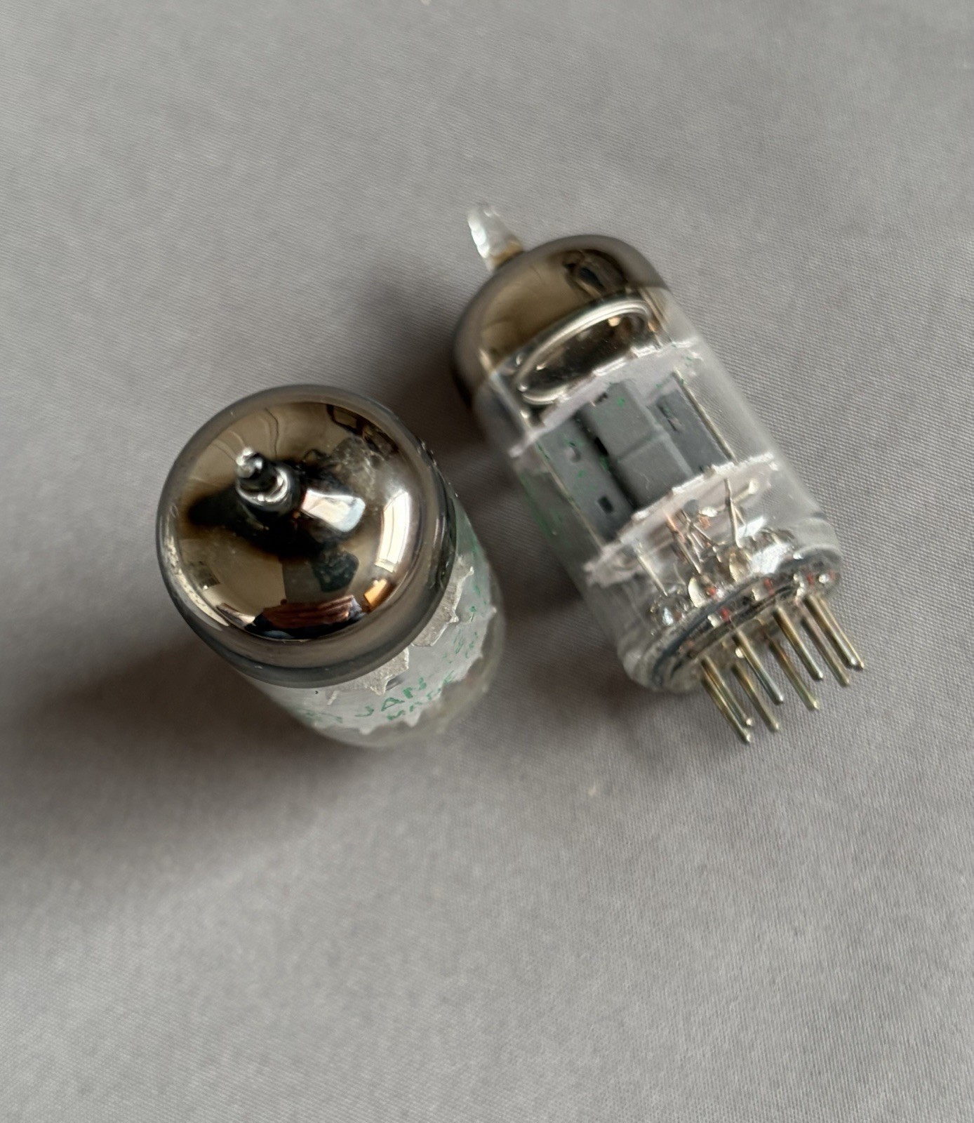 Pair of GE JAN 12AT7WC 6201 Tubes General Electric