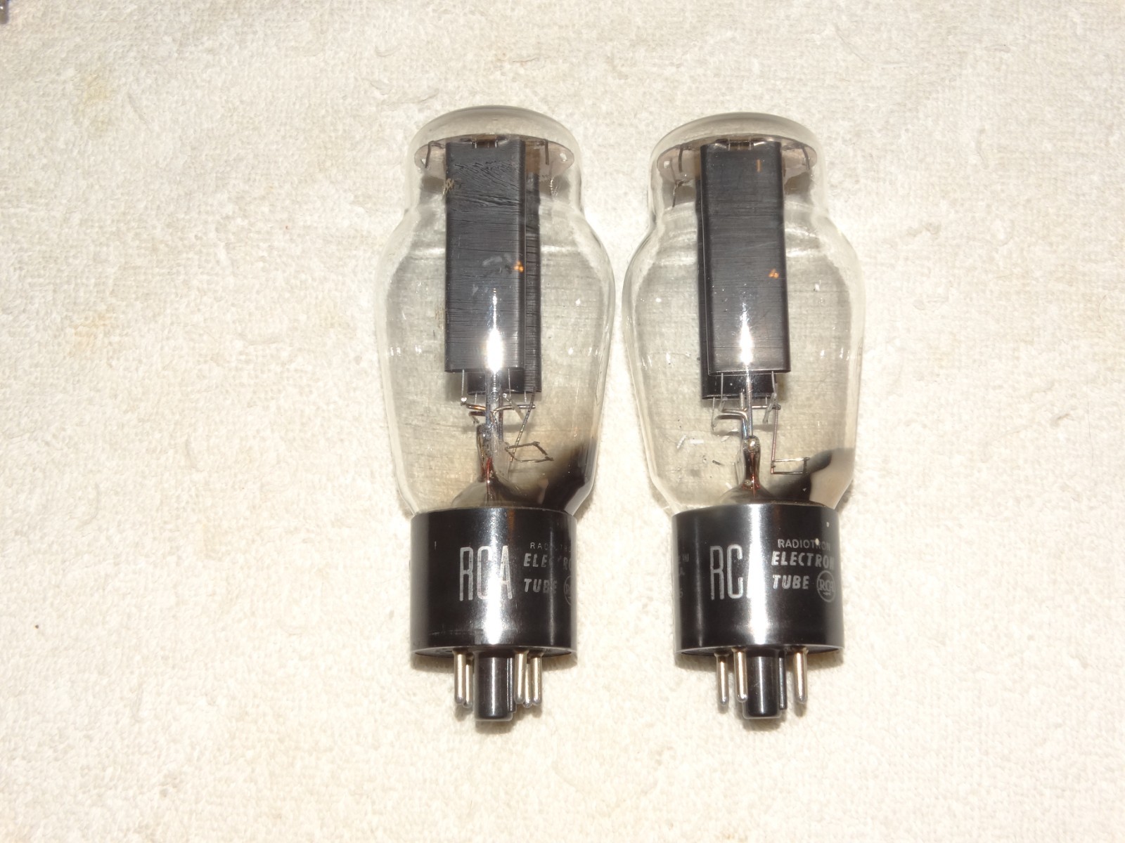 2 x 5U4g RCA Tubes*Ribbed Plates*Hanging D-Getter*Tested Good*#8
