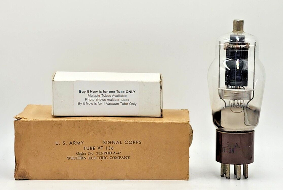 VT 136 Tube New (New Old Stock) Test New 1 Year Warranty VT-136