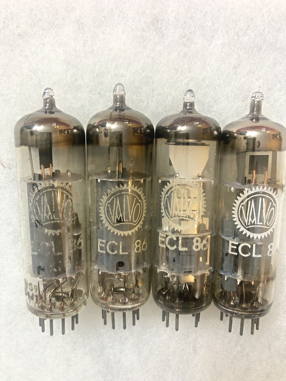 Valvo ECL86 6GW8 Excellent Testing Values Made In Germany Matched Quad