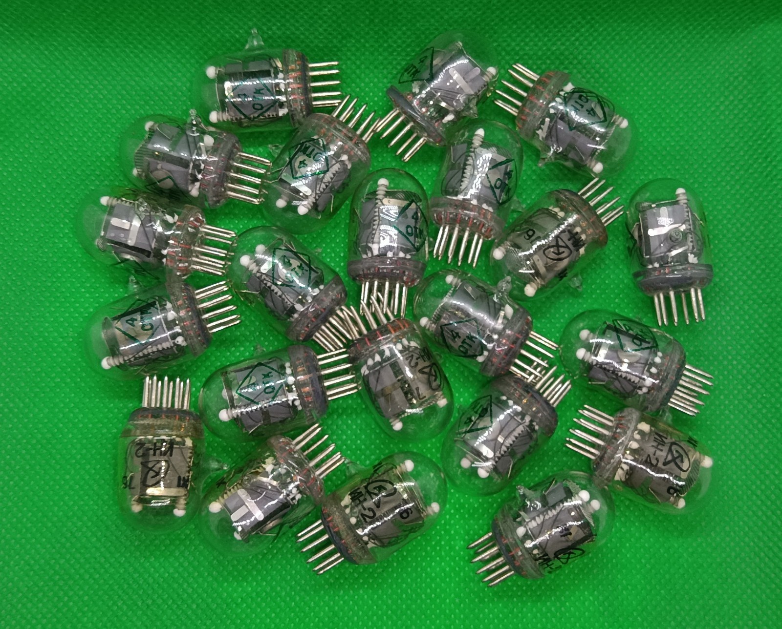 22 x IN-2 Nixie Tubes Set for DIY Clock Vintage USSR Neon NEW NOS Tested ✅