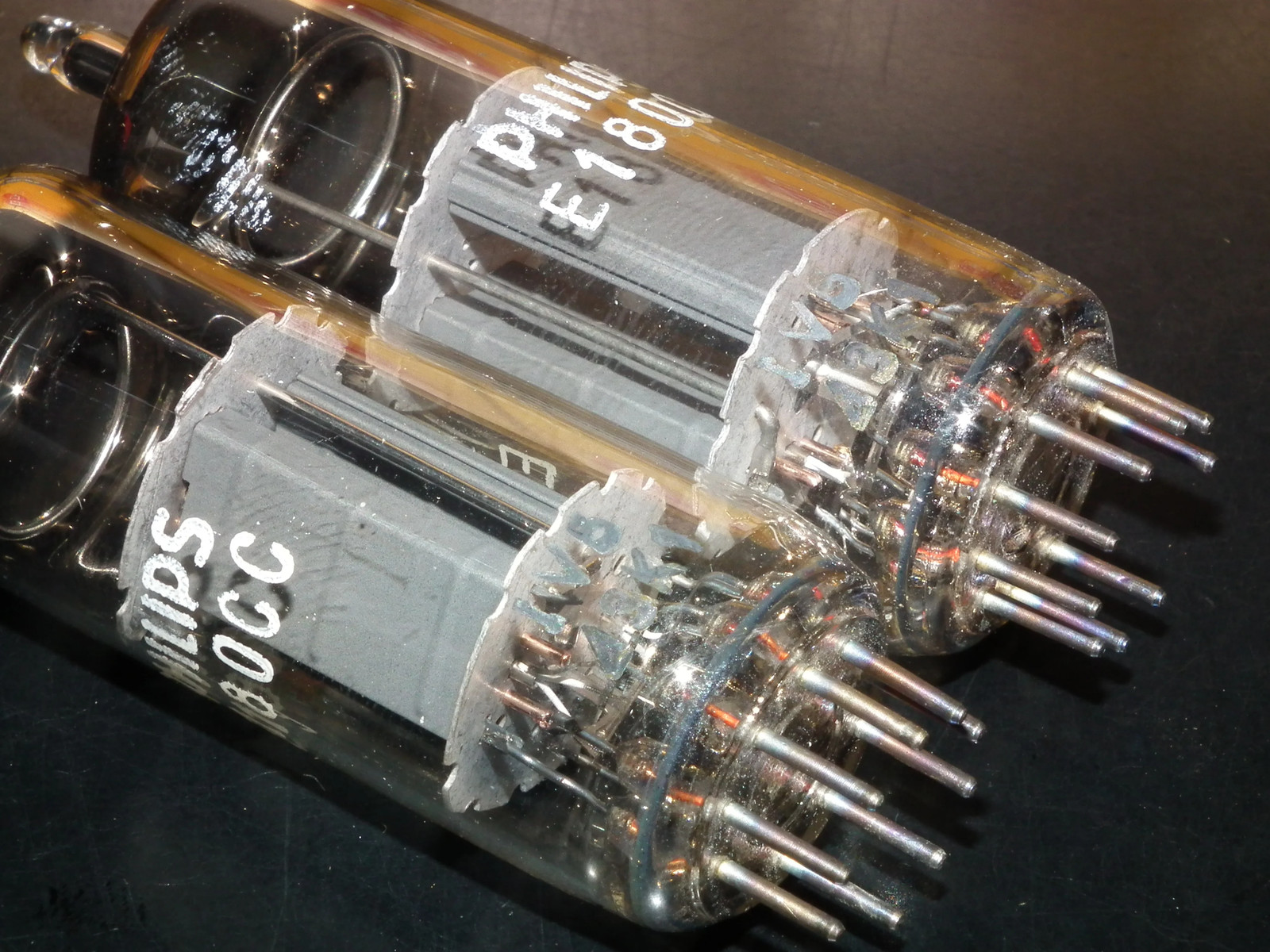 Philips E180CC 7062 Platinum Matched pair NOS NIB Holland Heerlen 1963