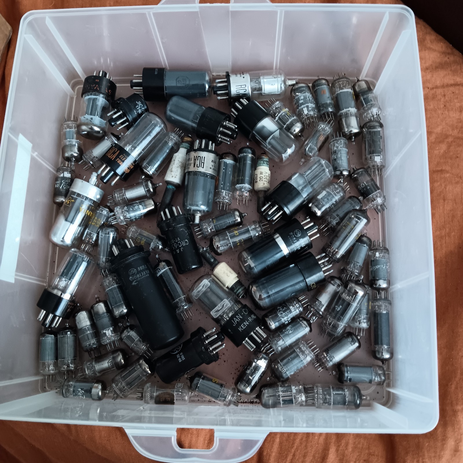 Lot Of Vintage Vacuum Tube Non Working 100% Dede For Arts, Craft And Steampunk.