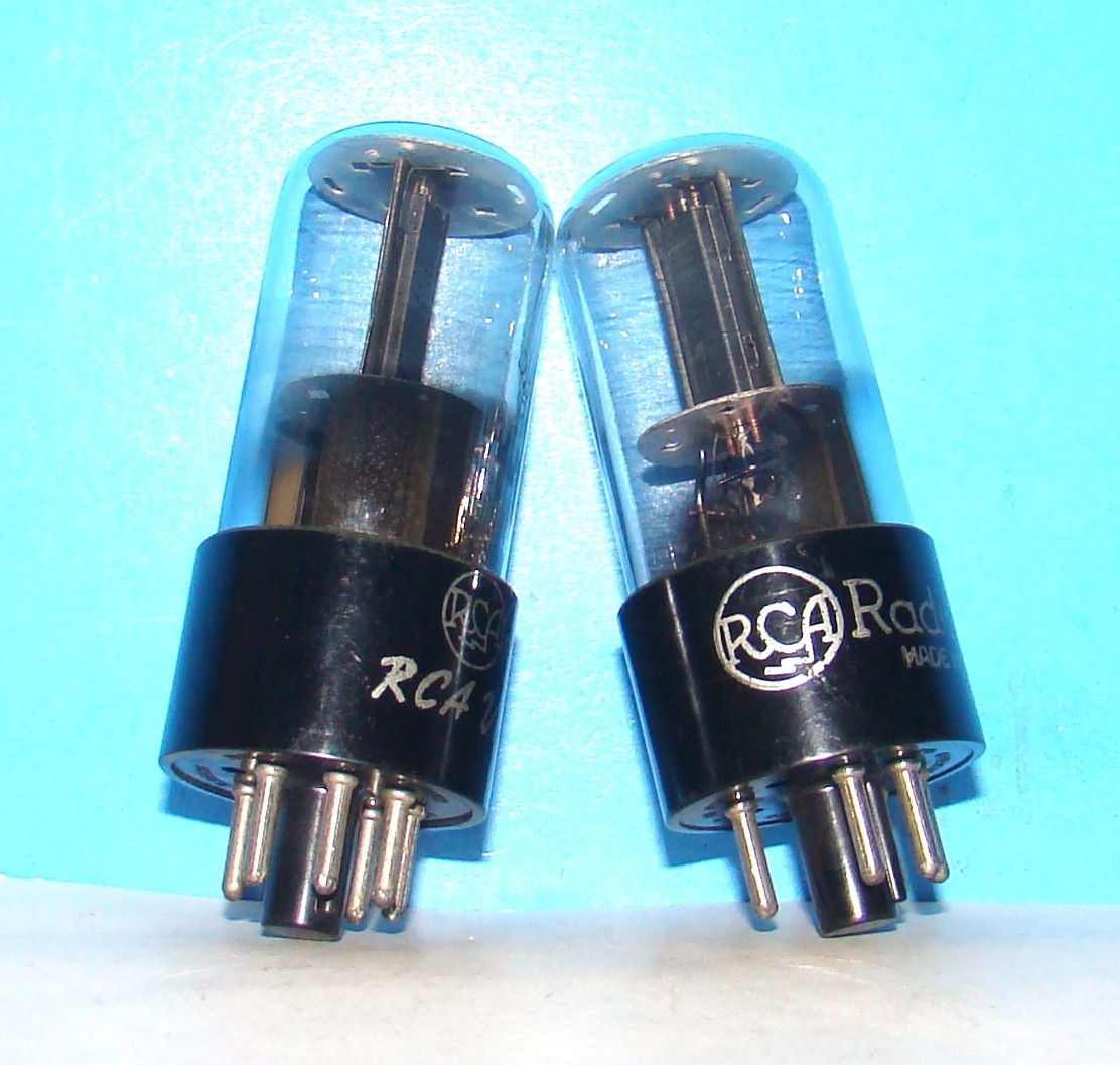 6J5GT 2 radio RCA audio electron amplifier vacuum tubes valve tested 6J5G 6J5