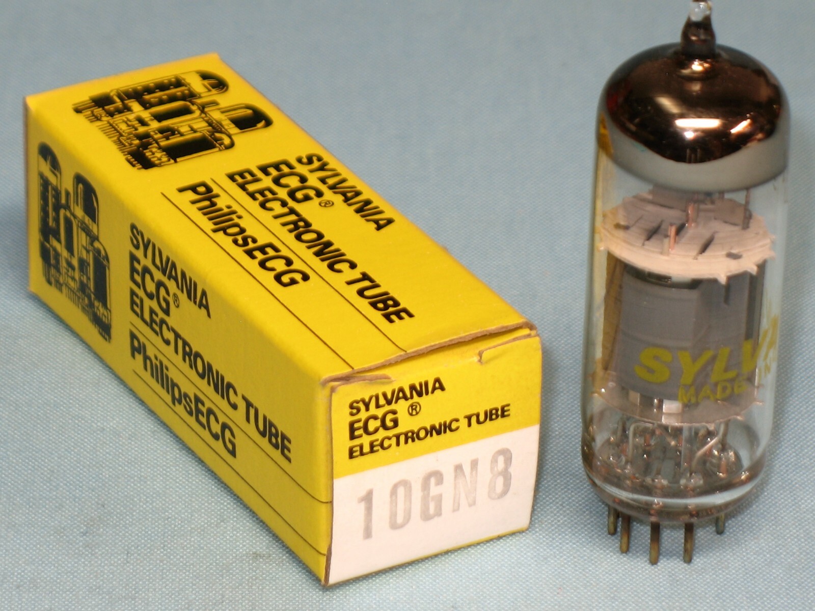 VACUUM TUBE ~ 10GN8 ~ SYLVANIA / PHILIPS / ECG ~ NOS ~ 10GN8