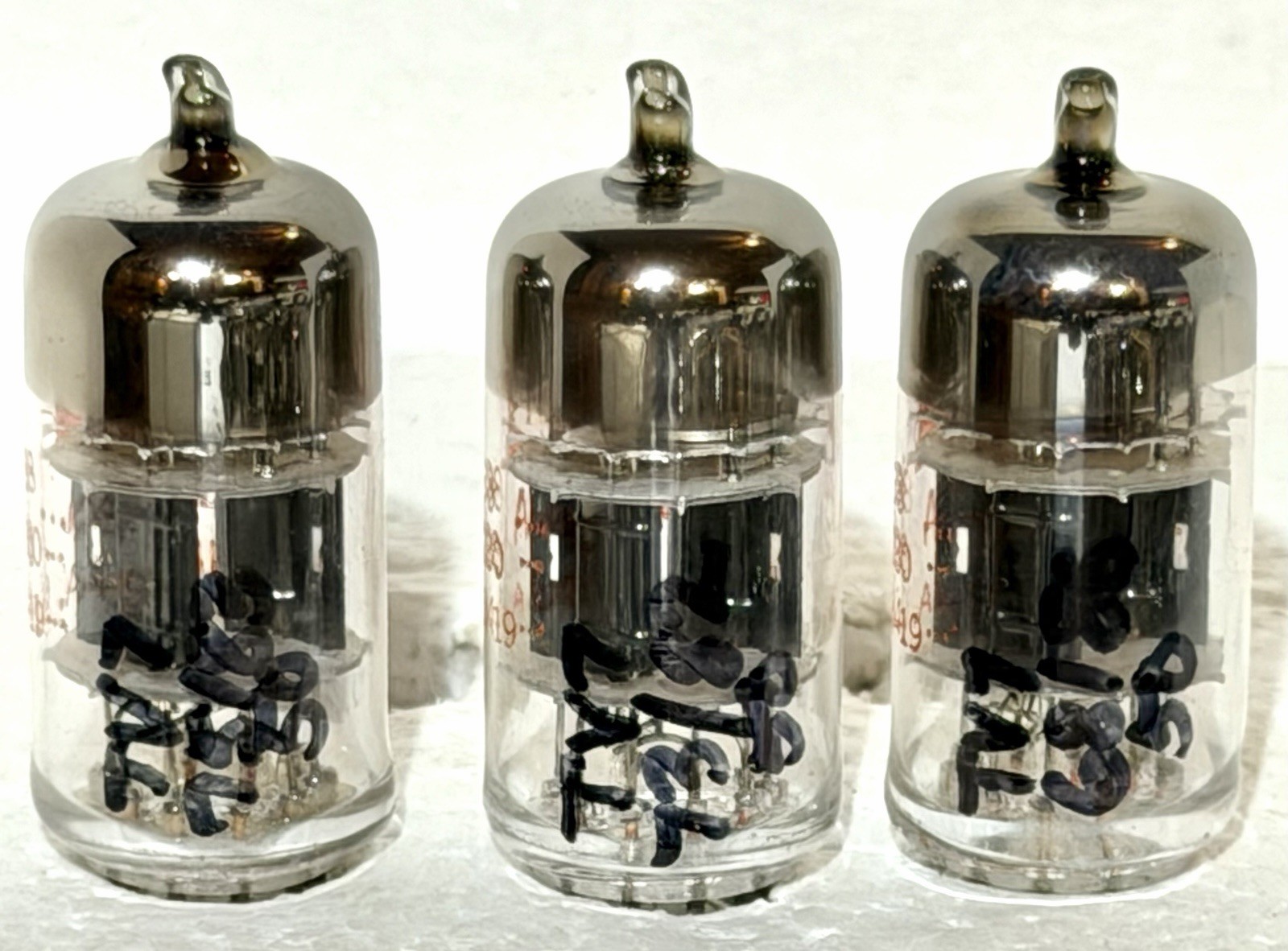 (1) 1964 JRP-12AT7WA Tubes TRIPLE MICA Mil-Spec Low Noise Fisher 400 Fender Amps