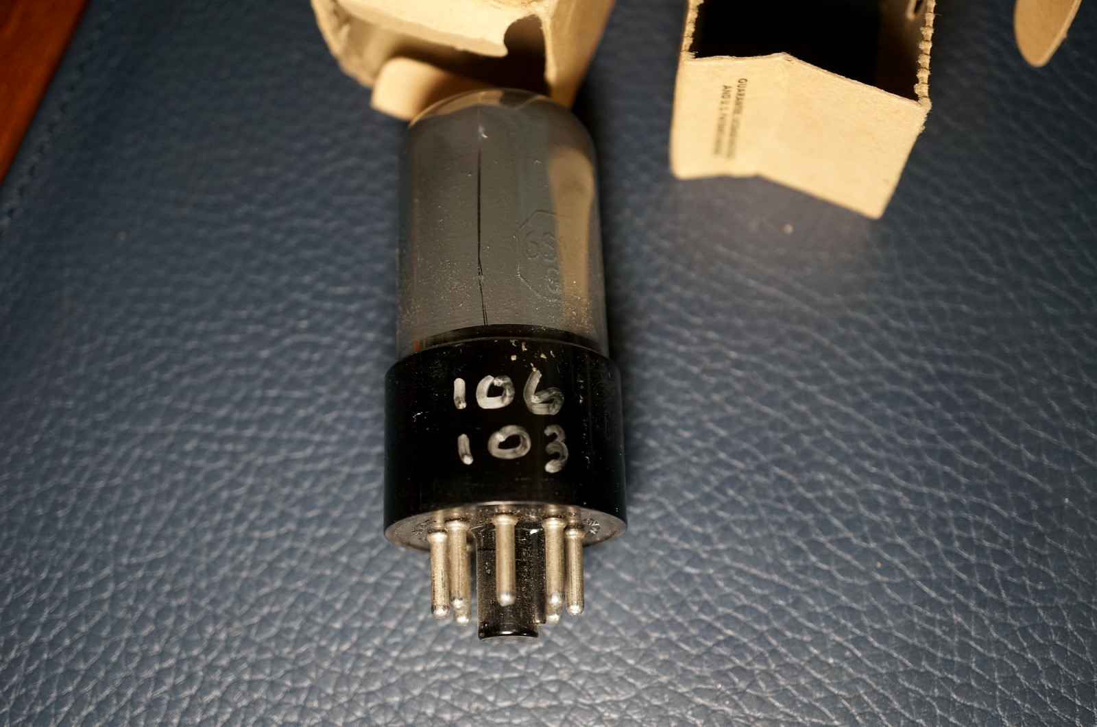 1 – RCA JAN-CRC-6SN7GT VT231 / EARLY 1945’s / SMOKED MIL SPEC / NOS