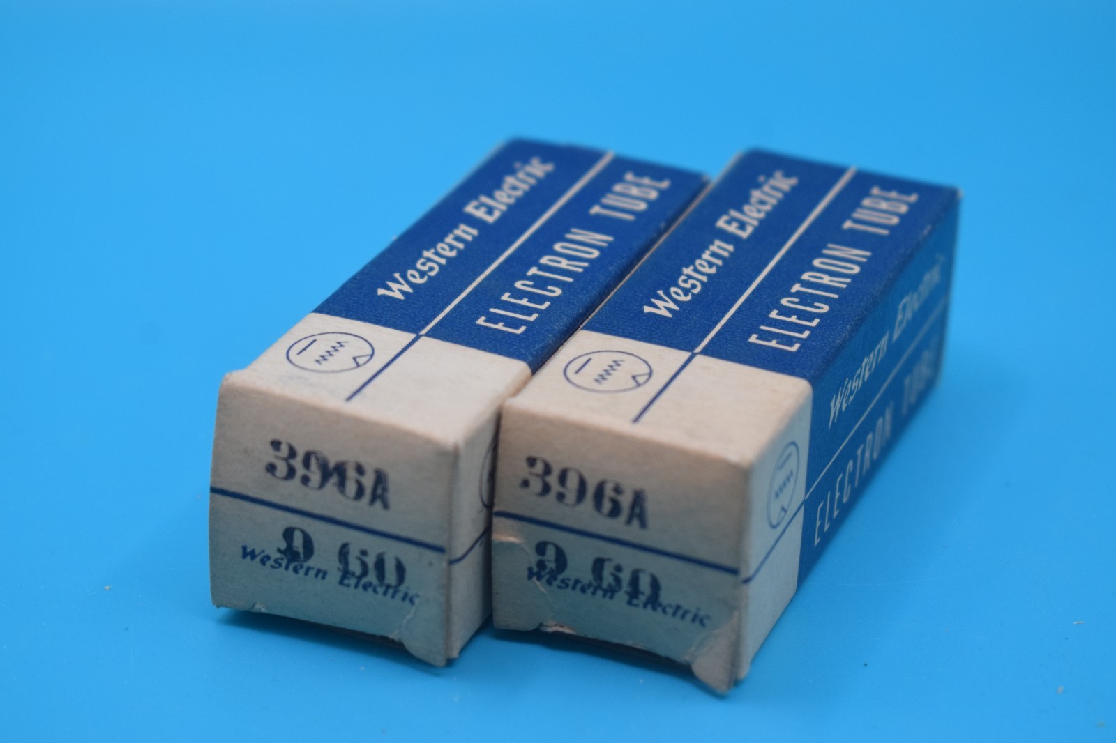 NOS Matched Pair – Western Electric 396A Vintage Tubes – TV7 Tested++