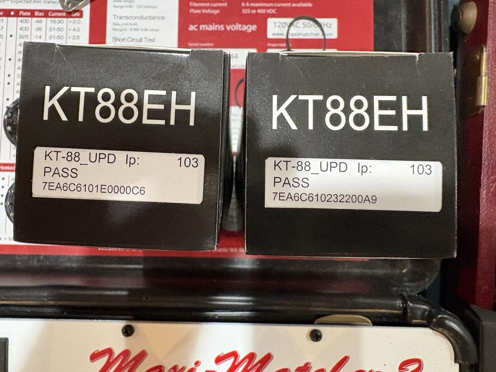 Electro-Harmonix KT88 / 6550 New In Box Factory Matched Tube Pair: Dealer Stock