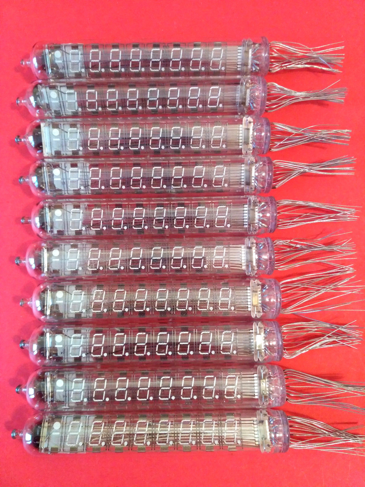 IV-18 IV18 Nixie large 7-segment 8-digit VFD Clock Soviet Tube vintage NEW 10pcs