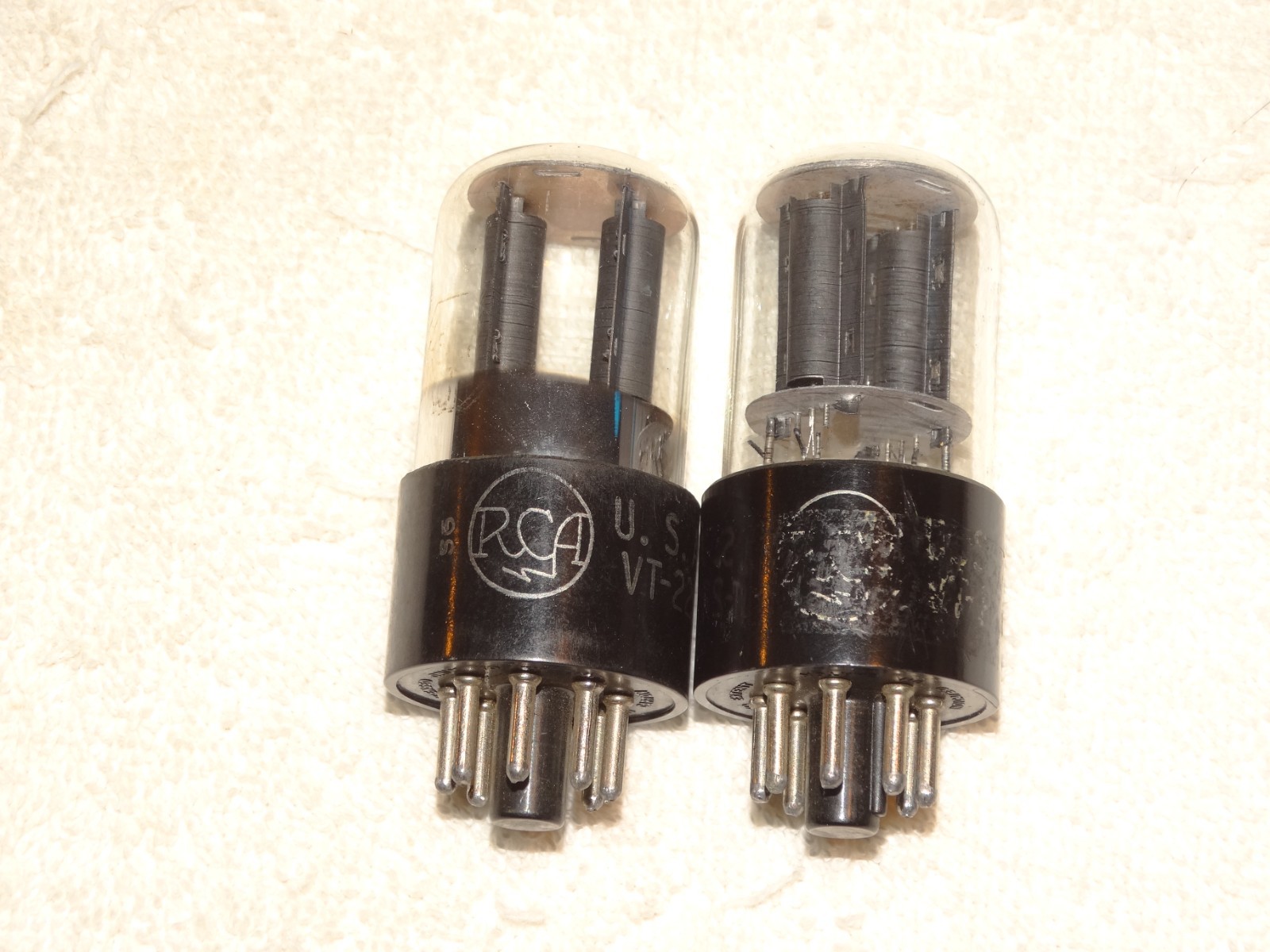 2 x 6SL7gt RCA Tubes*Super Strong Pair*VT-229-Military*1940’s*#11