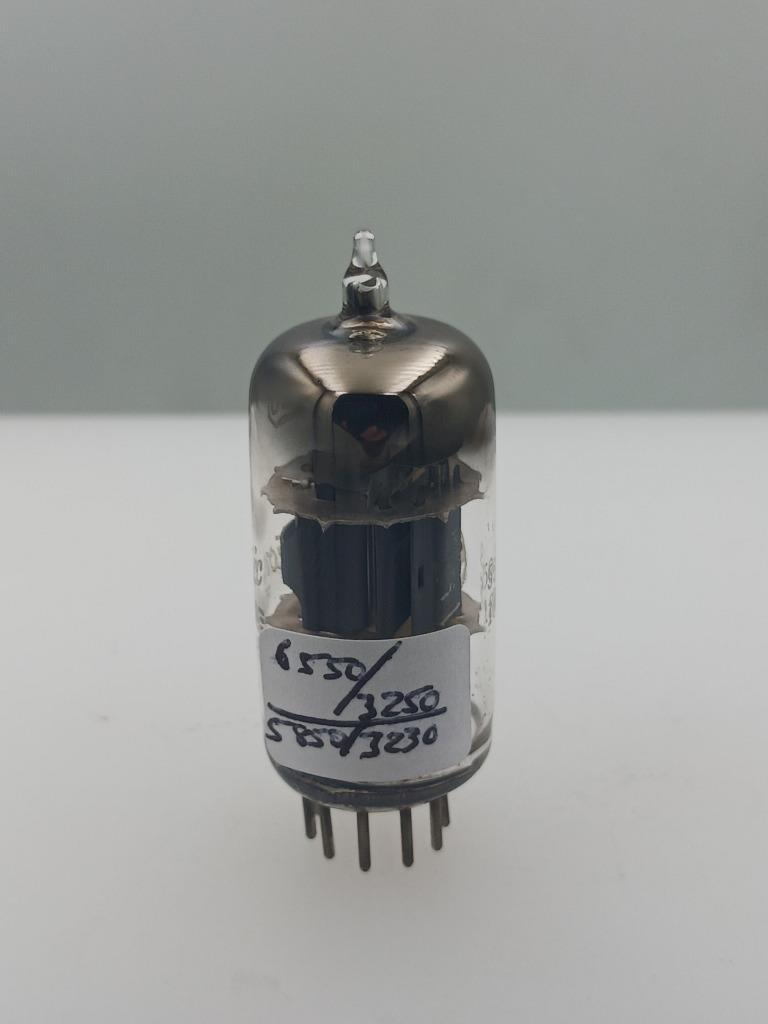 GE 6AZ8 NOS NIB 6550/3250gm Grey Plates Square Getter Serious Tubes T504