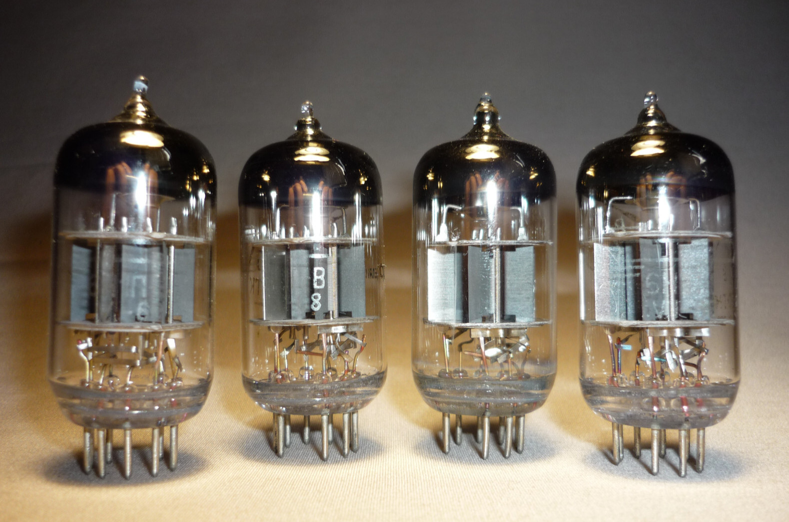 4pcs. 6N1P-V / 6Н1П-В ~ 6N1P China Double triode. NEW. Voshod 1968