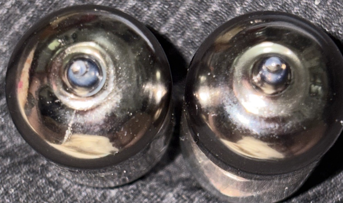 6H2N-EB/6N2P-EV 1983 Matched Pair Voskhod Rocket USSR Preamp Tubes (6.3v 12AX7)