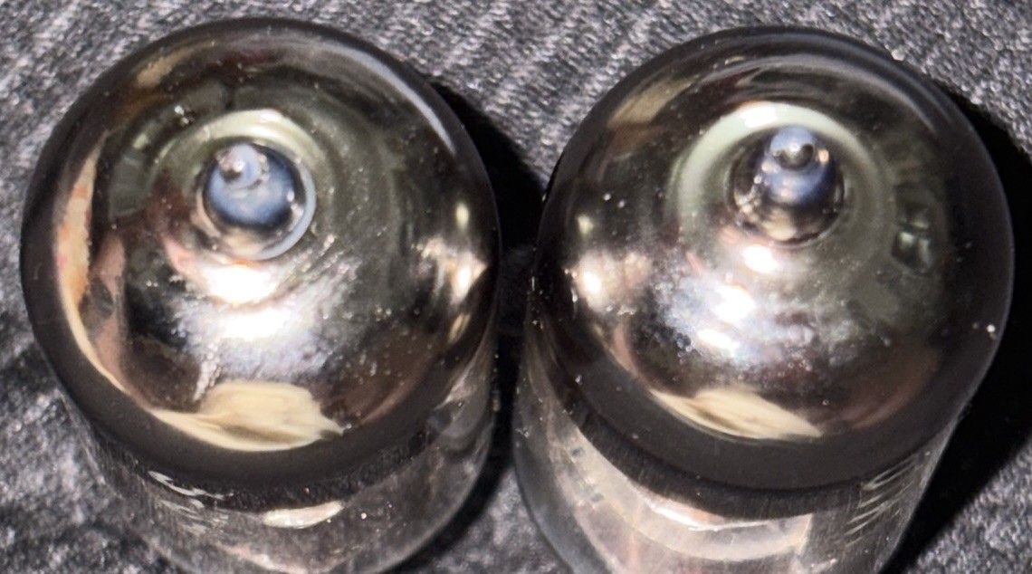 6H2N-EB/6N2P-EV 1983 Matched Pair Voskhod Rocket USSR Preamp Tubes (6.3v 12AX7)
