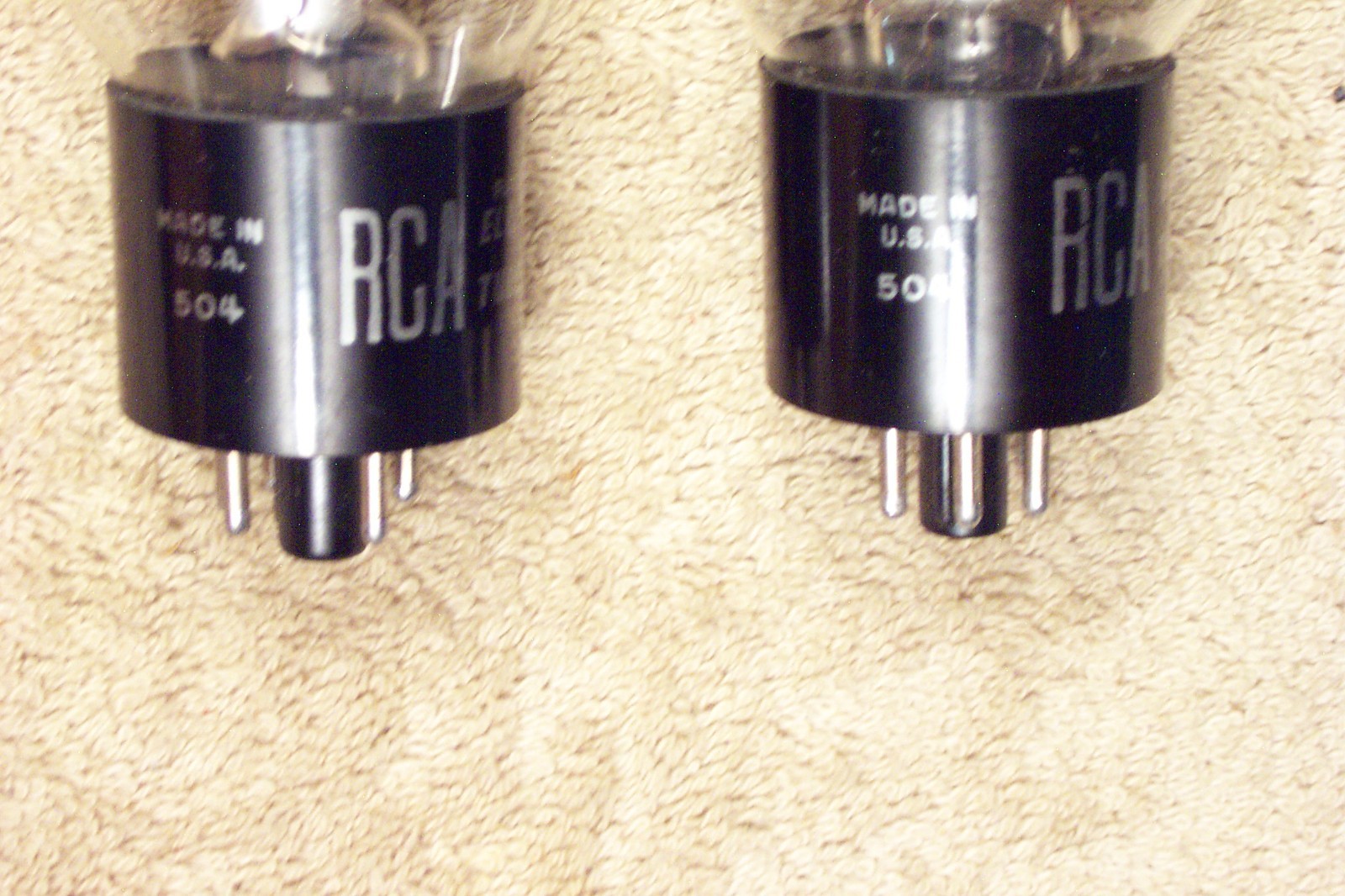 Two, NEW in box, RCA, 5U4G tall, shouldered glass, match date pair, 5U4G, 5U4GB