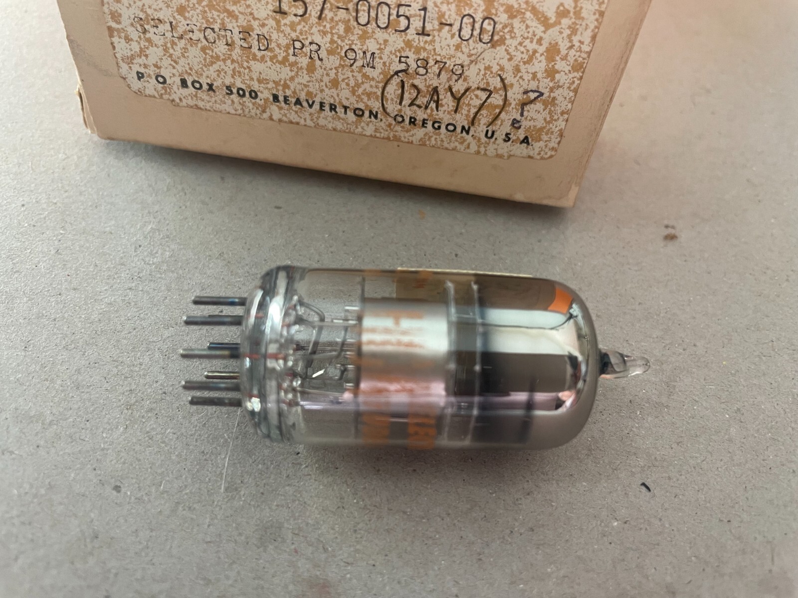 Vintage Tektronix 157-051 2772 Vacuum Tube