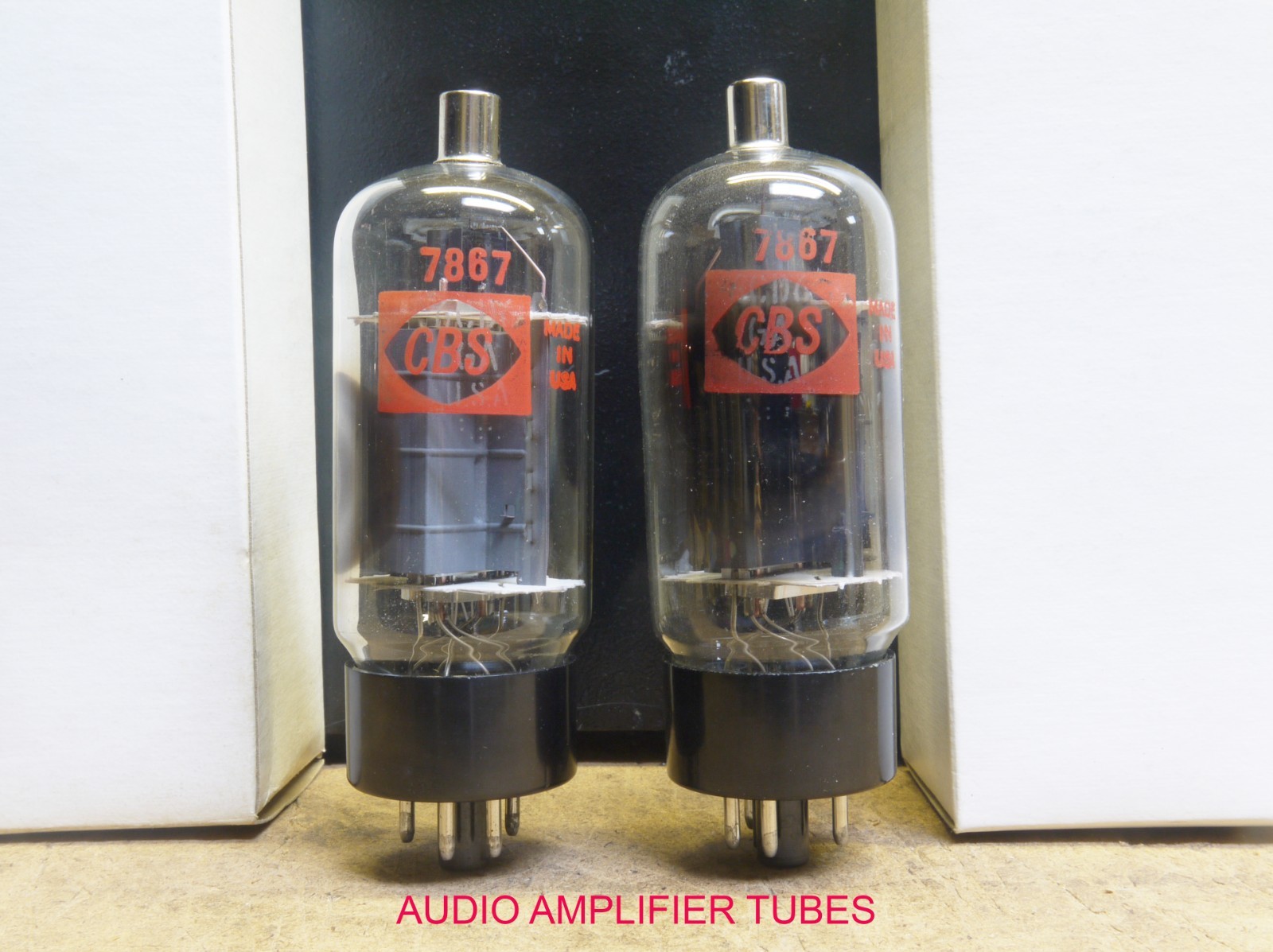 CBS 7867 / 6CD6GA AUDIO AMPLIFIER TUBES (2) NOS
