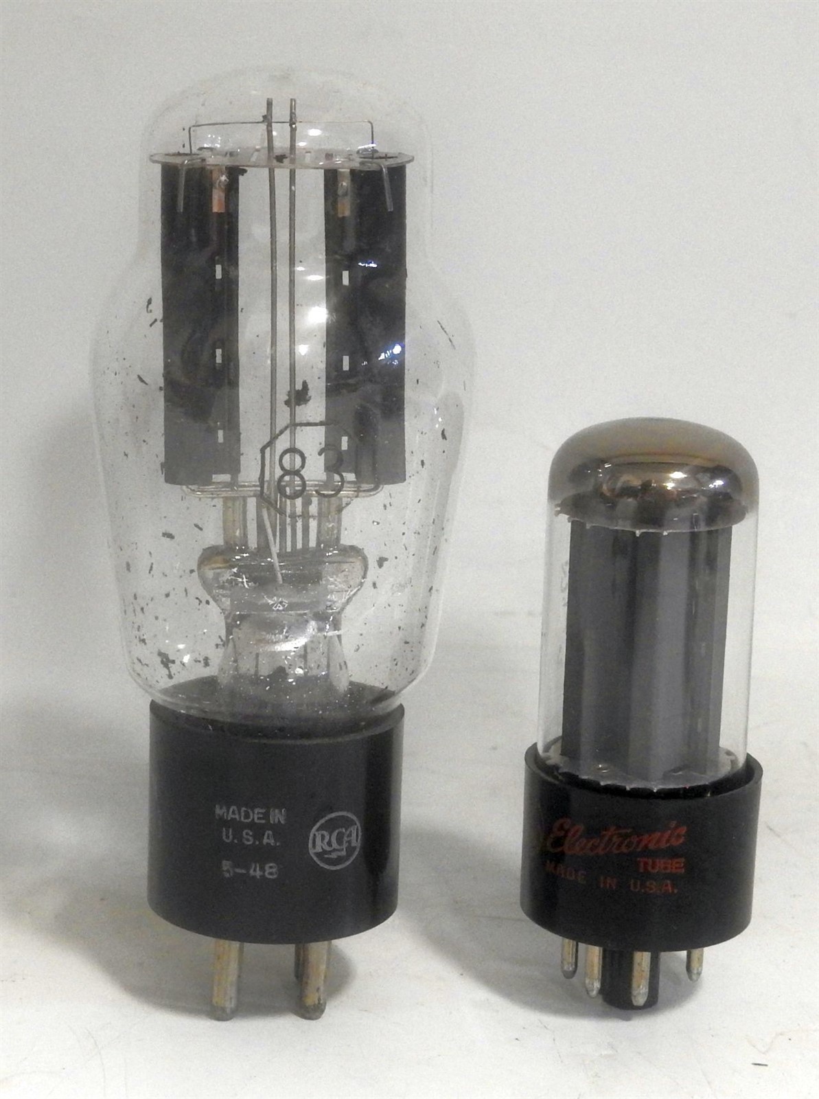 TESTED RCA 83 & RCA 5Y3GT TUBE TESTER RECTIFIER SET AS USED IN THE HICKOK TESTES