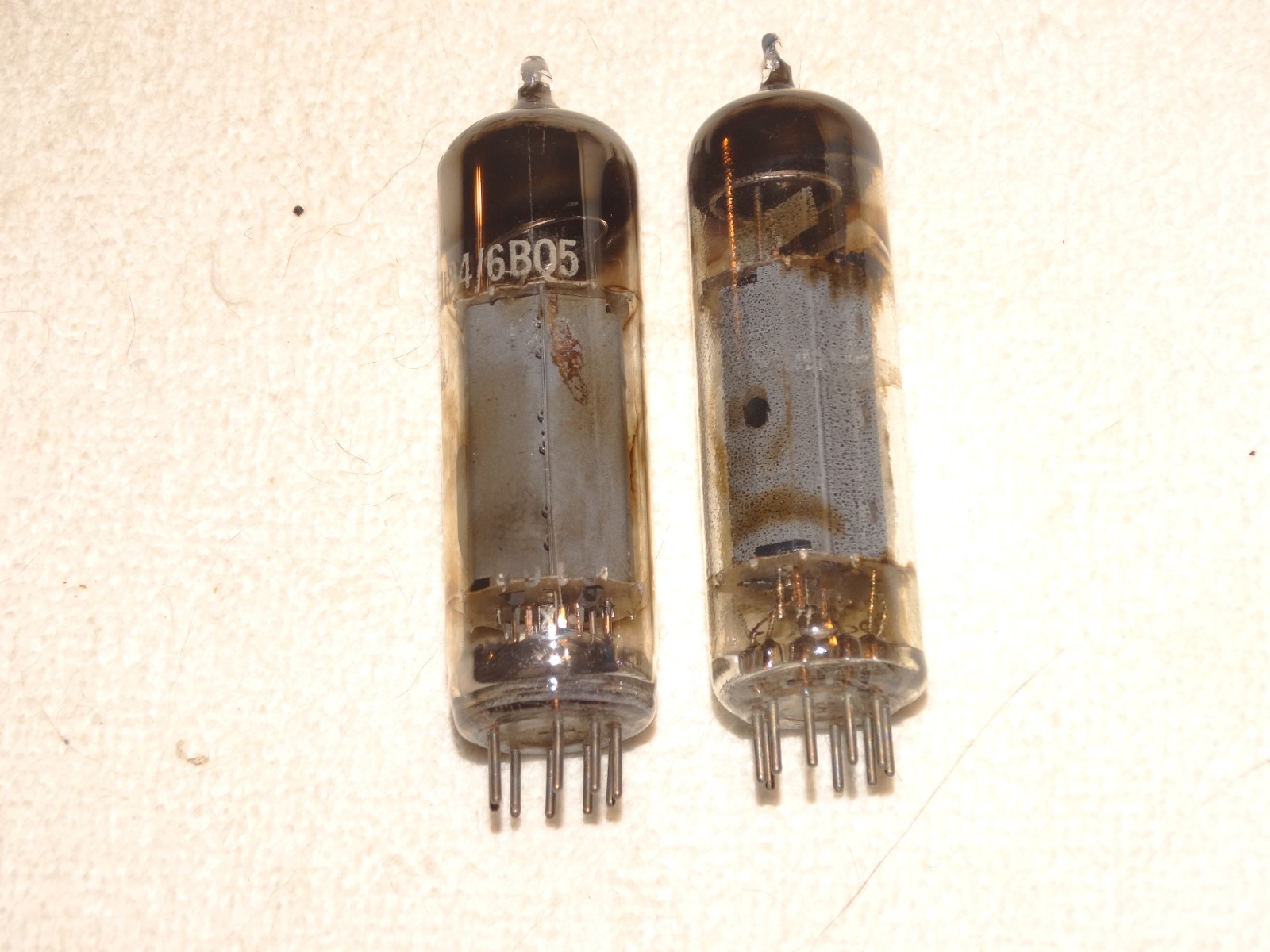 2 x Mullard 6BQ5/EL84*Triplett 3444 Lab* Tested *O-Getter*Matched*#28