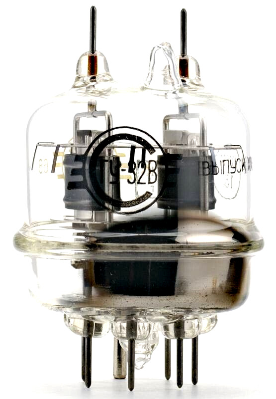 GU-32V ГУ-32В soviet Vacuum Double Beam Tetrode Tube