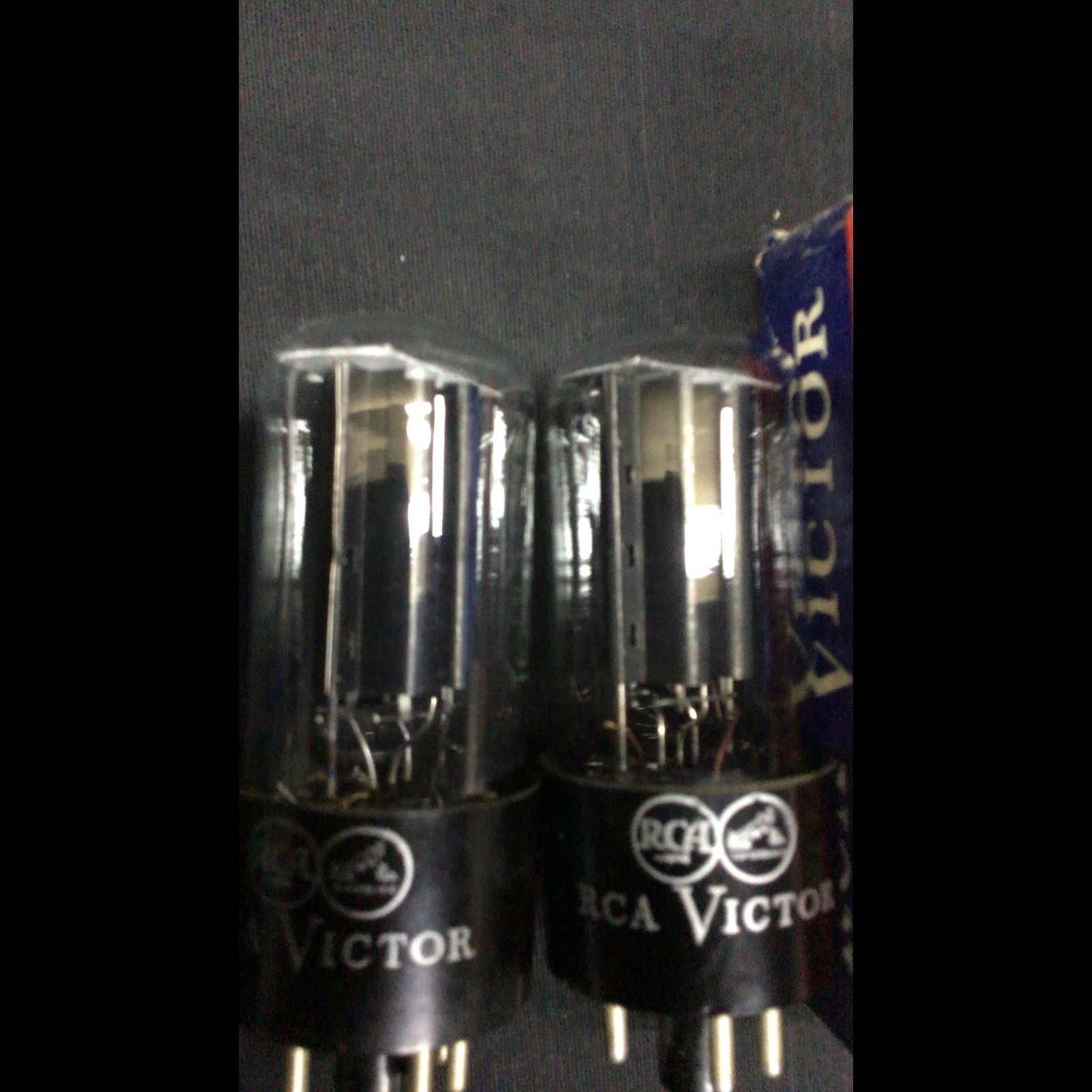 GREAT PAIR RCA Victor 5Y3GT Rectifier Radio Amplifier VACUUM TUBES Tested D.9579
