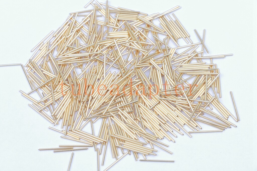 100pcs Gold plated tube pins 1.3mm diameter for 3A167 WE437 EL503 EL509