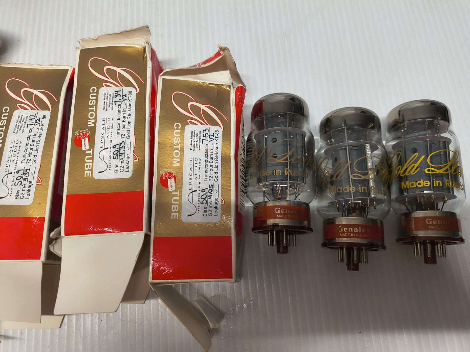 Gold Lion Genalex Custom Tube KT-88 With Box Pack 3 FREE SHIPPING