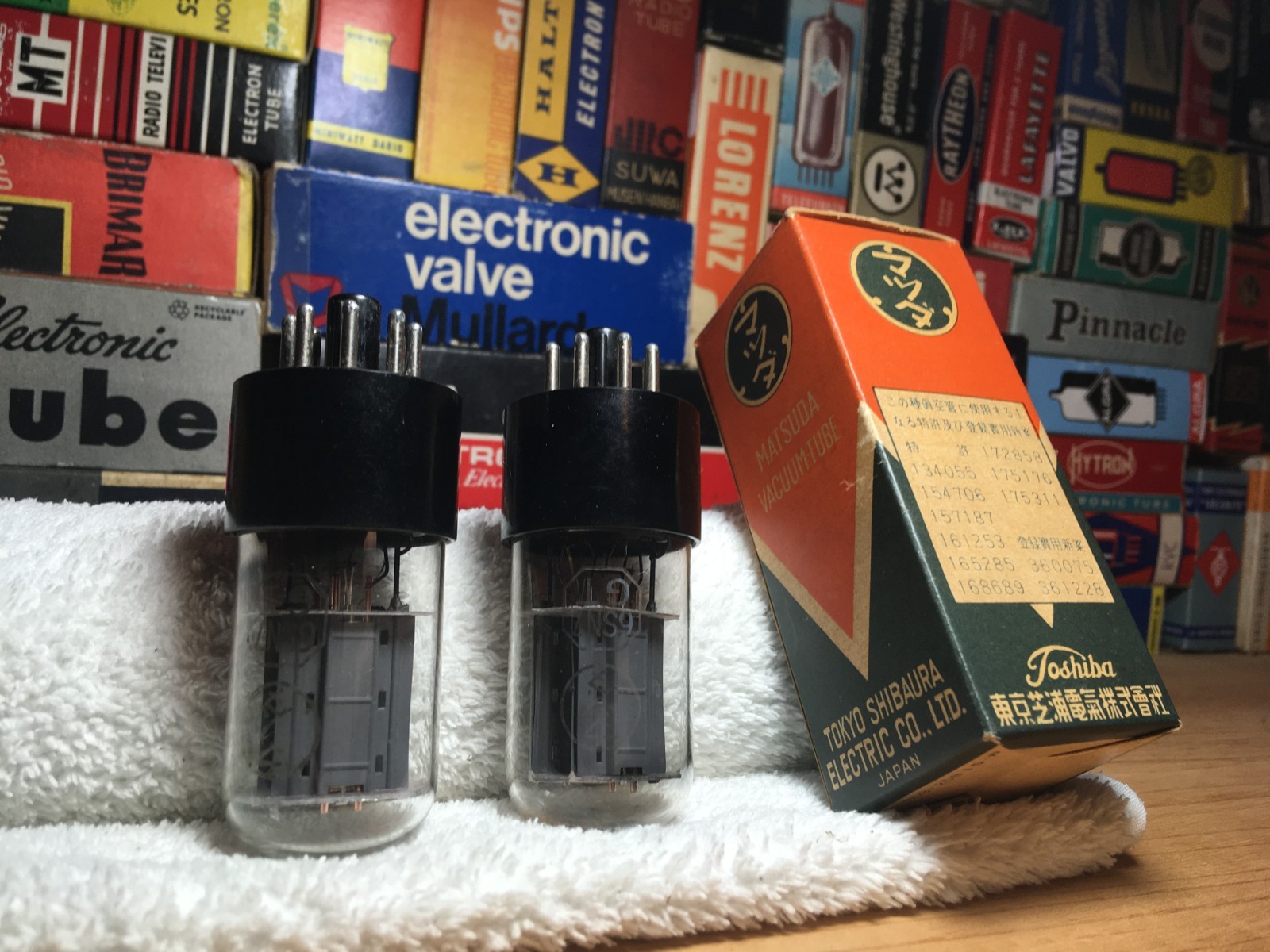 2xNOS MazdaMatsuda 6SN7GT /ToshibaTokyoElectricCo /VT231 5692 ECC33 /BadBoyAltv.