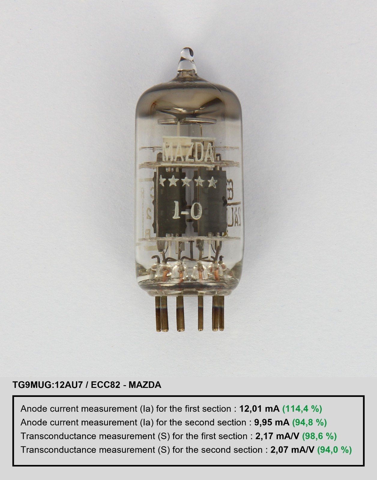 NOS Belvu 12AU7 ECC82 | Master Balanced French V7 | Tested L3-3 | Hi-Fi