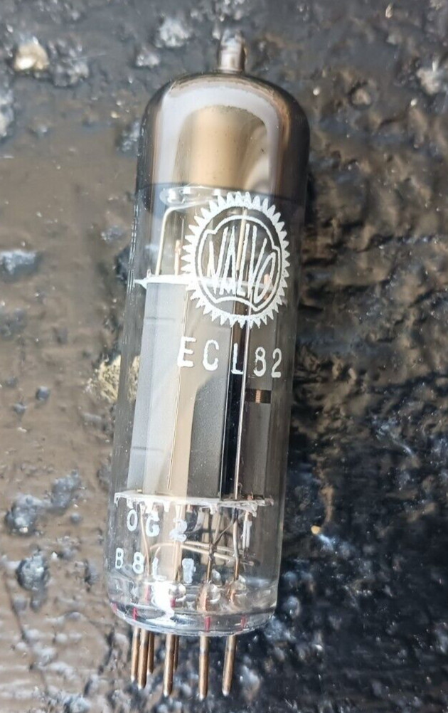 ECL86 MULLARD TUBE-VALVO PRINT DISK GETTER COPPER BARS NOS n838