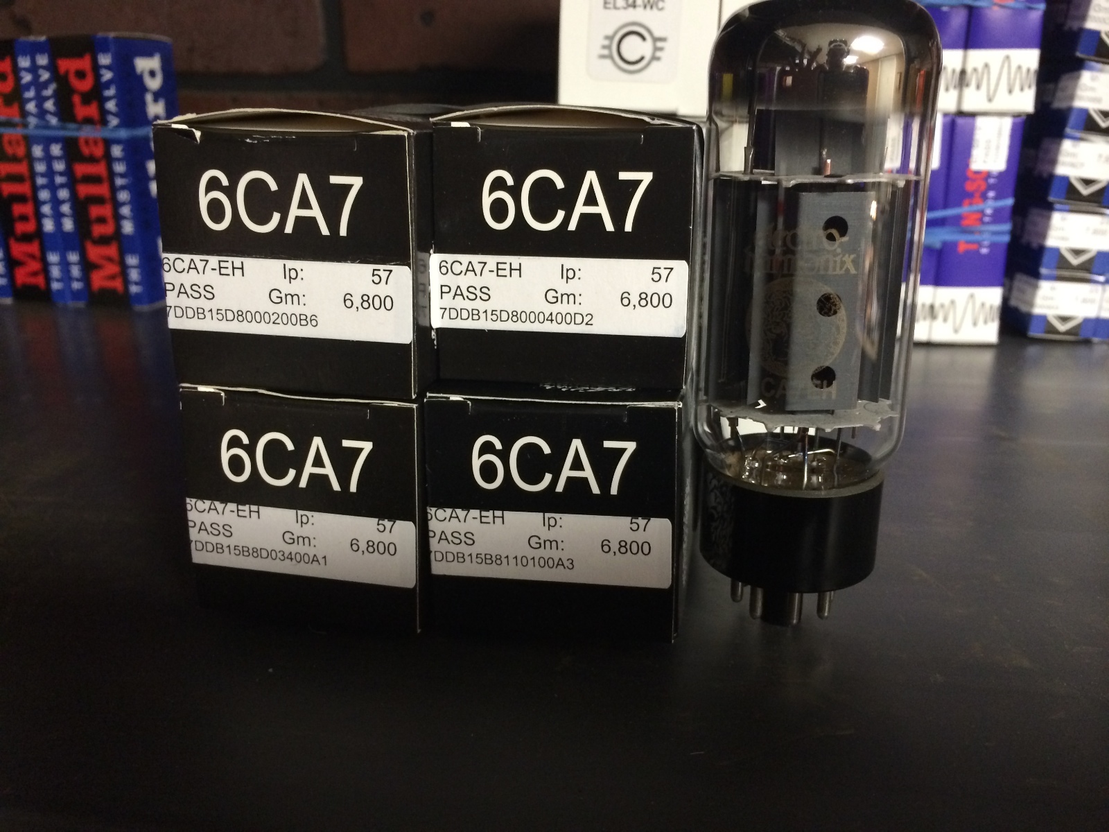 Factory Matched Octet Electro-Harmonix EL34 EH 6CA7 EH Big Bottle For tube amps