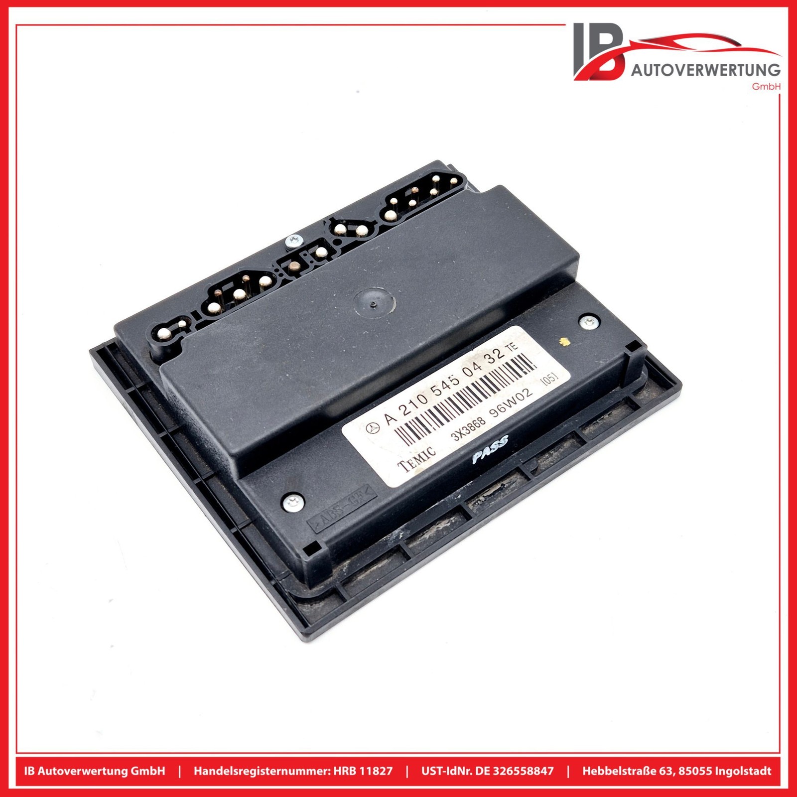 MERCEDES-BENZ E-CLASS W210 S210 TEMIC Climate Control Unit A2105450432